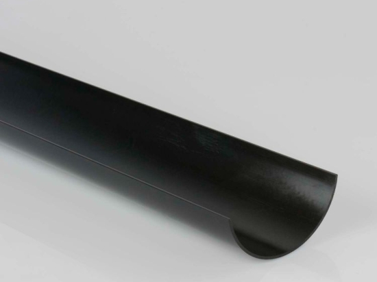 112mm Half Round Gutter Black