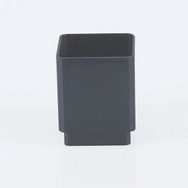 65mm Square Downpipe Connector Black