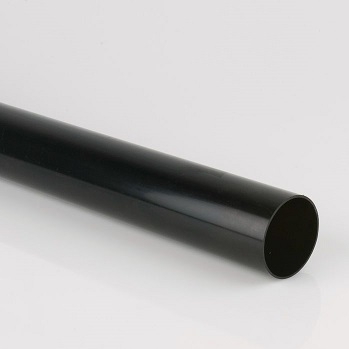 68mm Round Downpipe Black