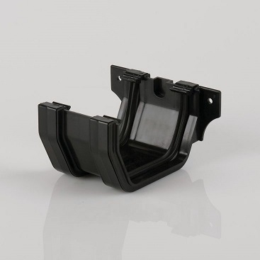 114mm Square Union Bracket Black