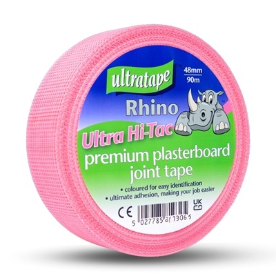 90m x 50mm Hi Tac Pink Scrim Tape