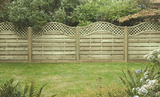 Omega Lattice Top Fence Panel