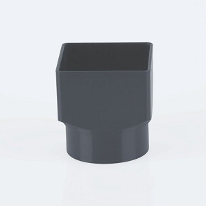 65mm Sqaure to Round Adaptor Black