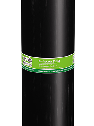 Deflector Polyester SBS 4.5  Green Torch On Felt 8m