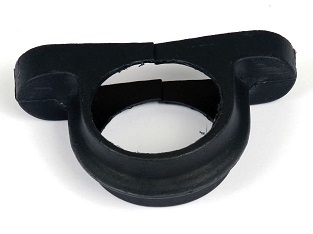 68mm Round Downpipe Bracket Black