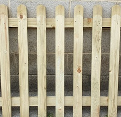 Round Top Picket Fence Panel
