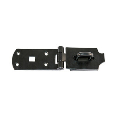 200mm 8" Heavy Secure Hasp & Staple Black