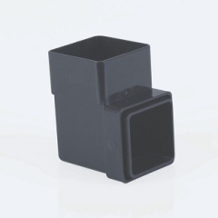 65mm Square Downpipe 92.5 Degree Bend Black