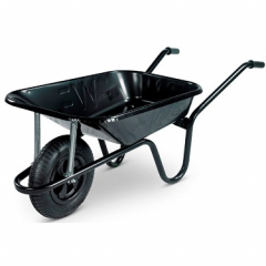 85 Litre Black  Wheelbarrow Pneumatic Wheel