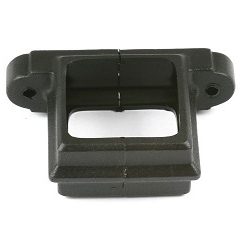 65mm Square Downpipe Bracket Black