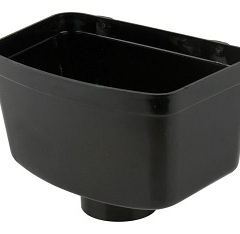 110mm Rainwater Head Black